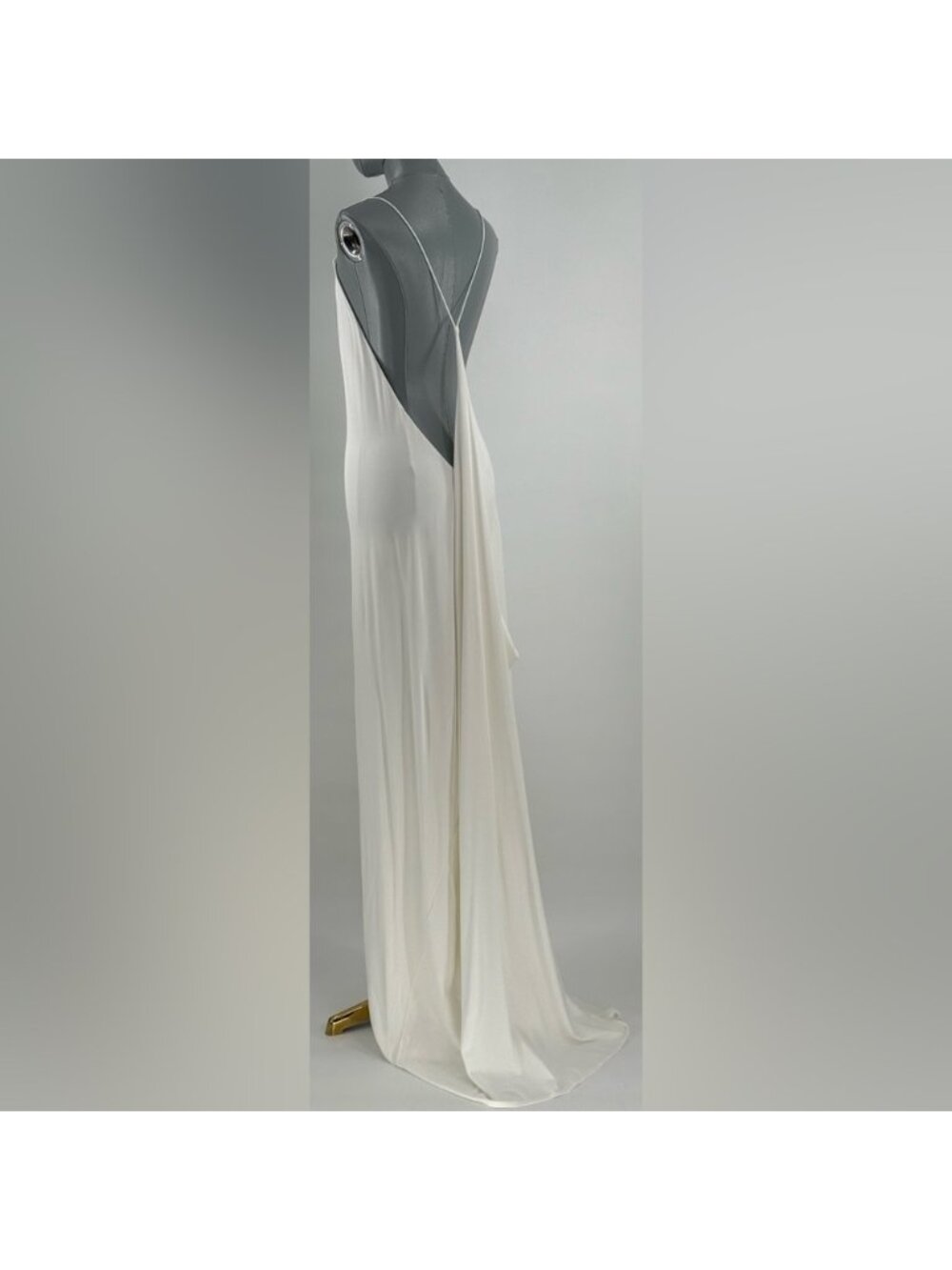 🆕 RAT & BOA 🧿 NWOT Amora Back Draped Jersey Dress, White - Sz S - Picture 5 of 15